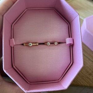 Swarovski Constella Stackable Ring set Gold plated - size 55